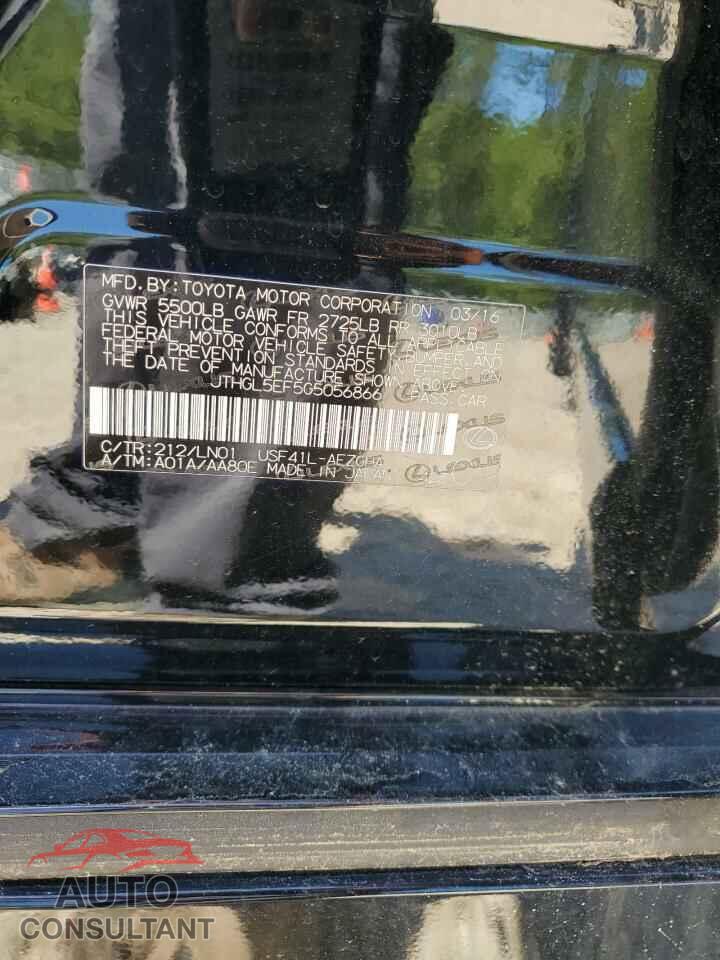 LEXUS LS460 2016 - JTHGL5EF5G5056866