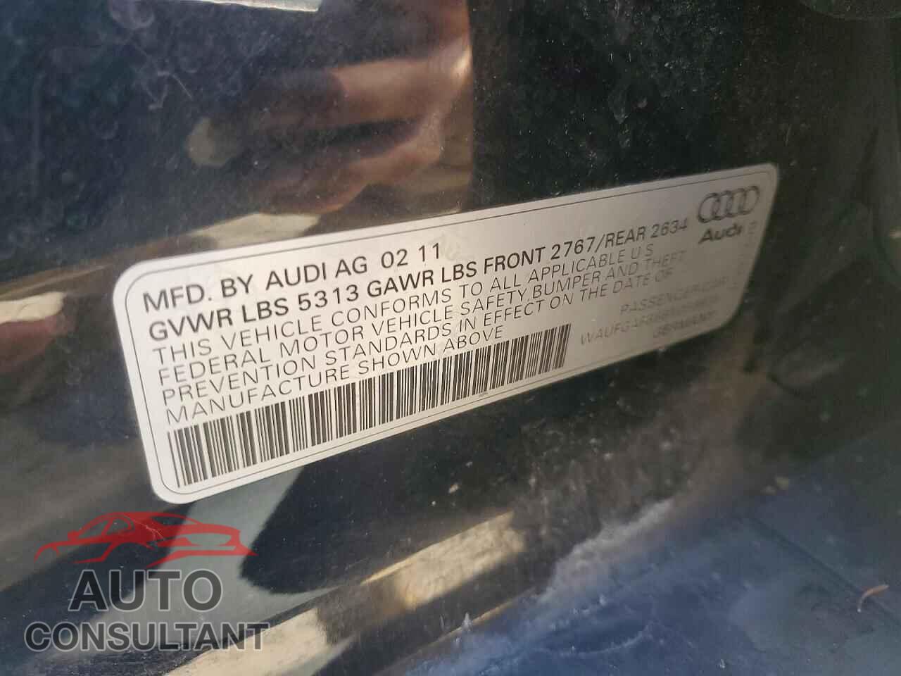 AUDI A6 2011 - WAUFGAFB6BN059934