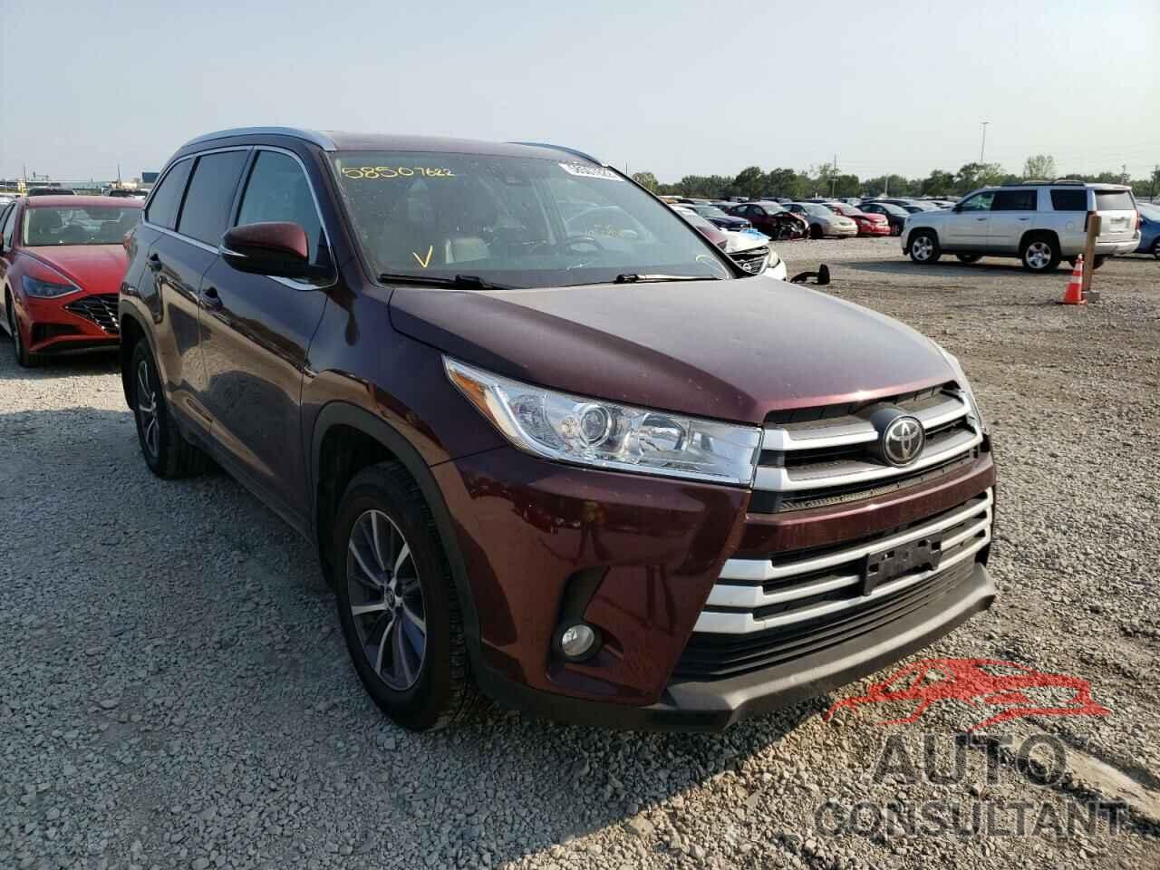TOYOTA HIGHLANDER 2017 - 5TDJZRFH9HS468488