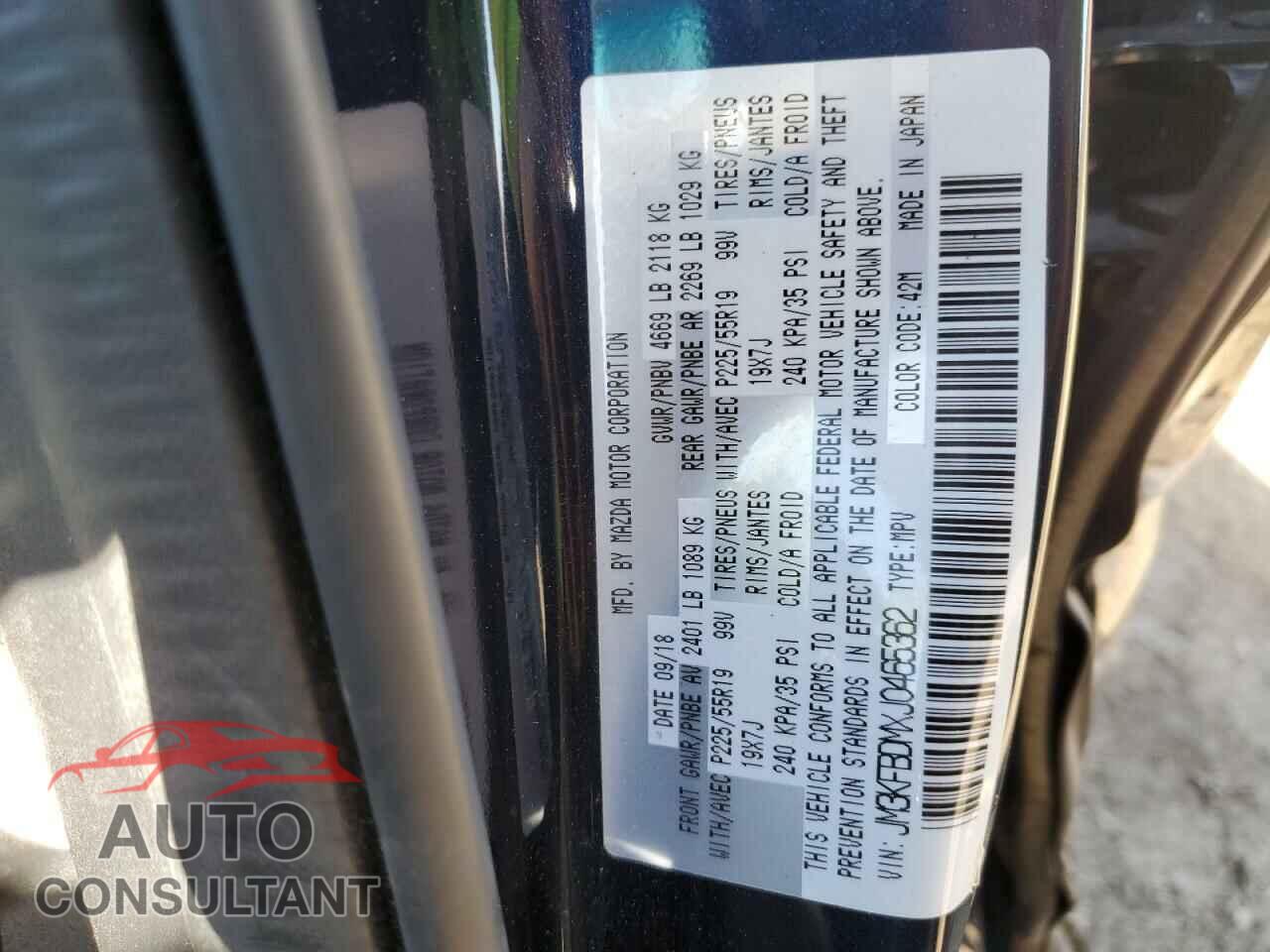 MAZDA CX-5 2018 - JM3KFBDMXJ0465362