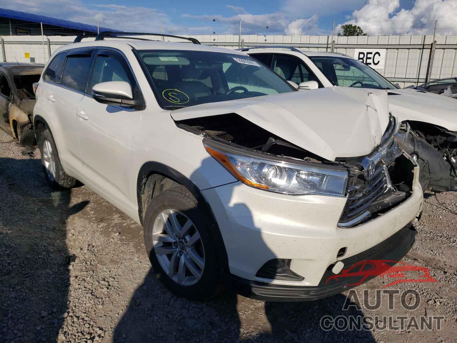 TOYOTA HIGHLANDER 2016 - 5TDZKRFH8GS171069