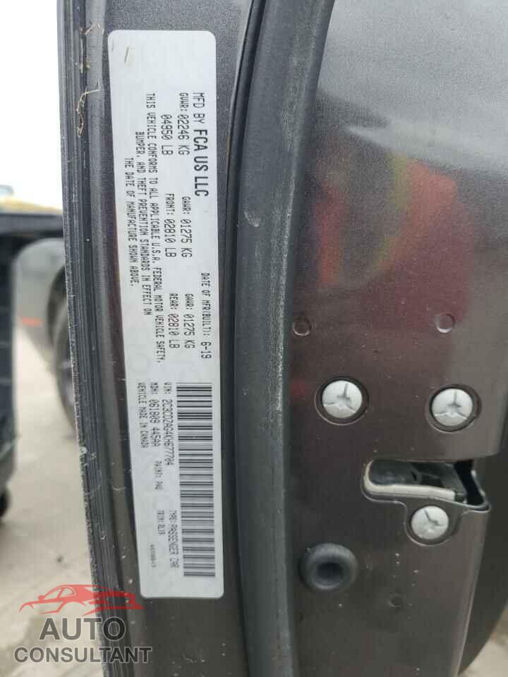 DODGE CHALLENGER 2019 - 2C3CDZAG4KH677704