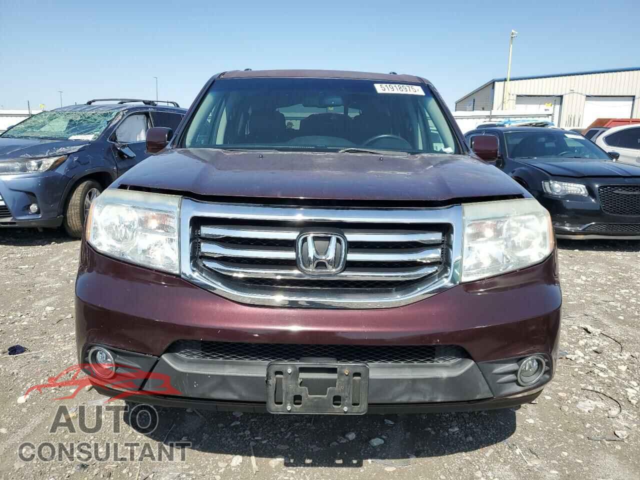 HONDA PILOT 2012 - 5FNYF4H51CB080729