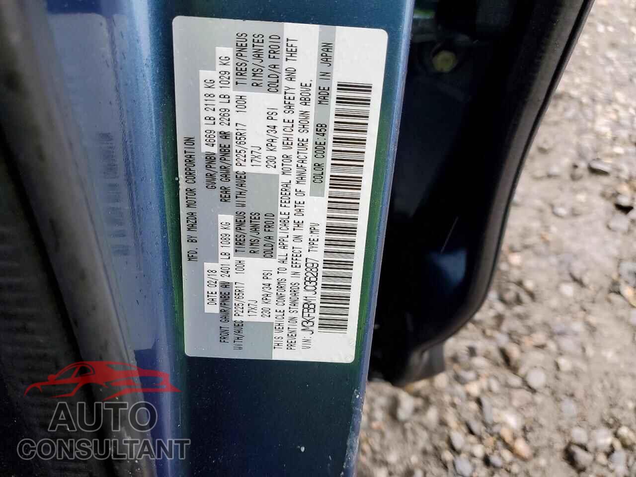 MAZDA CX-5 2018 - JM3KFBBM1J0362897