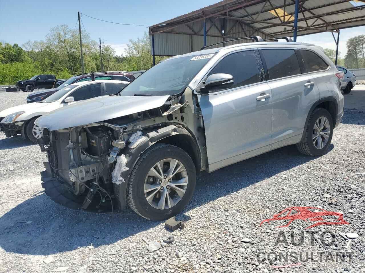 TOYOTA HIGHLANDER 2015 - 5TDKKRFH4FS107093