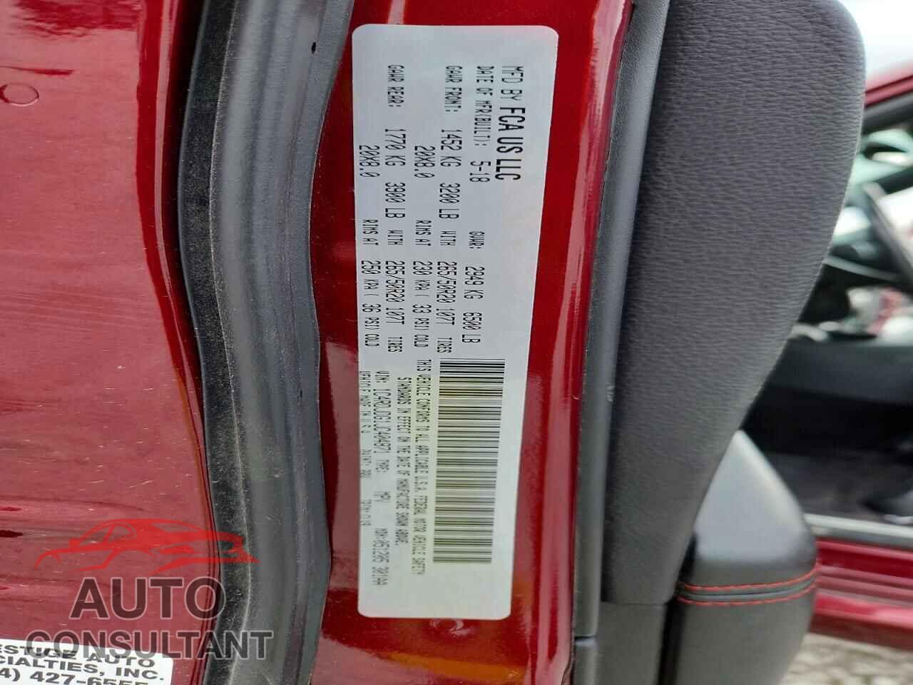 DODGE DURANGO 2018 - 1C4RDJDG1JC404871