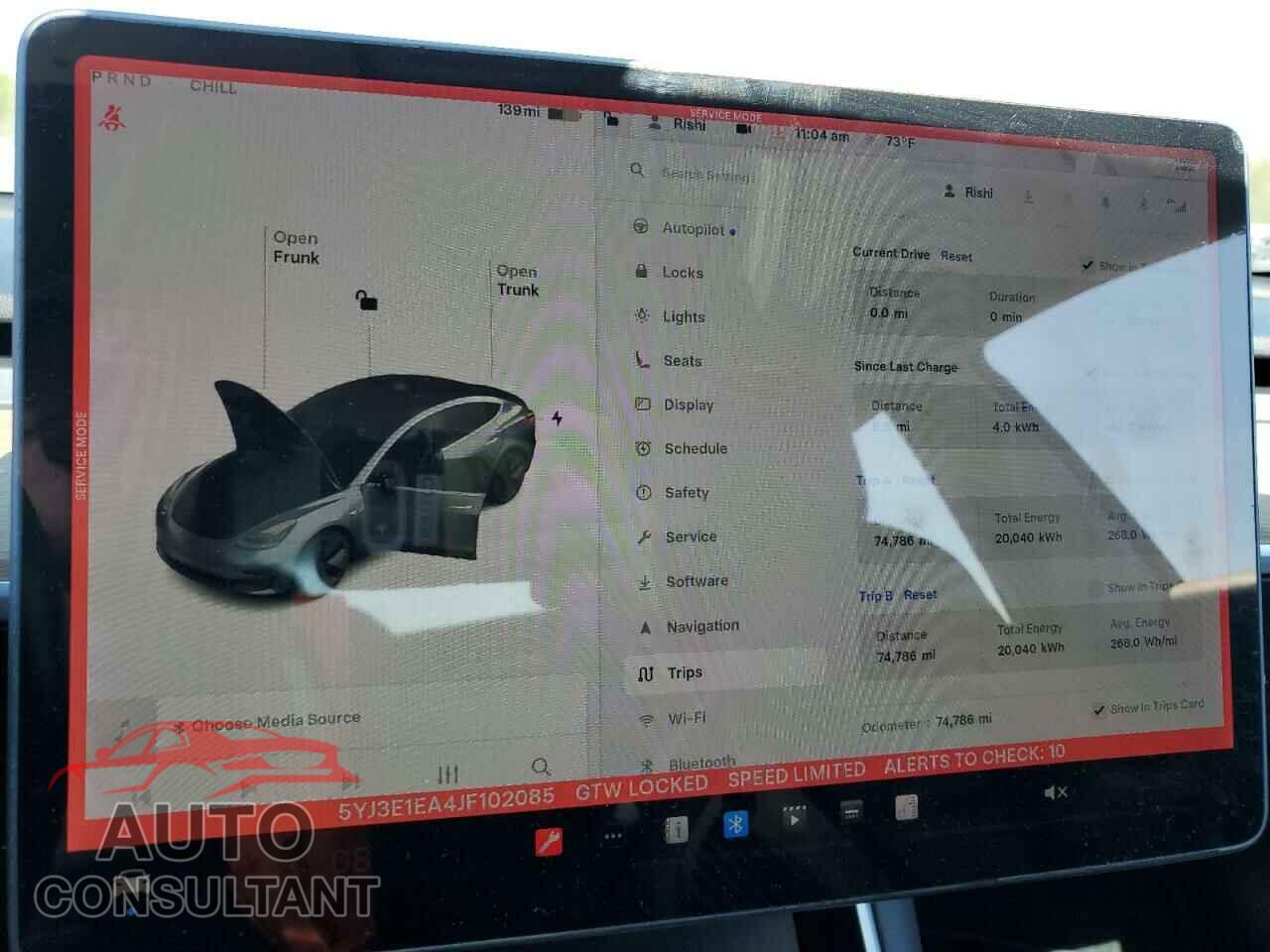 TESLA MODEL 3 2018 - 5YJ3E1EA4JF102085