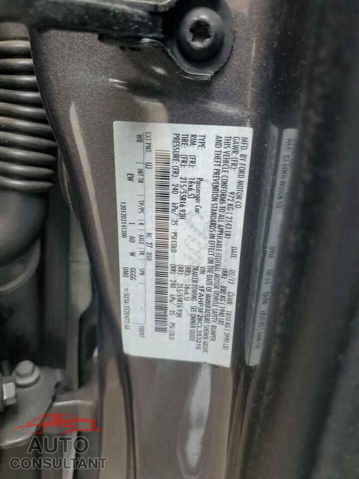 FORD FOCUS 2012 - 1FAHP3F28CL353216