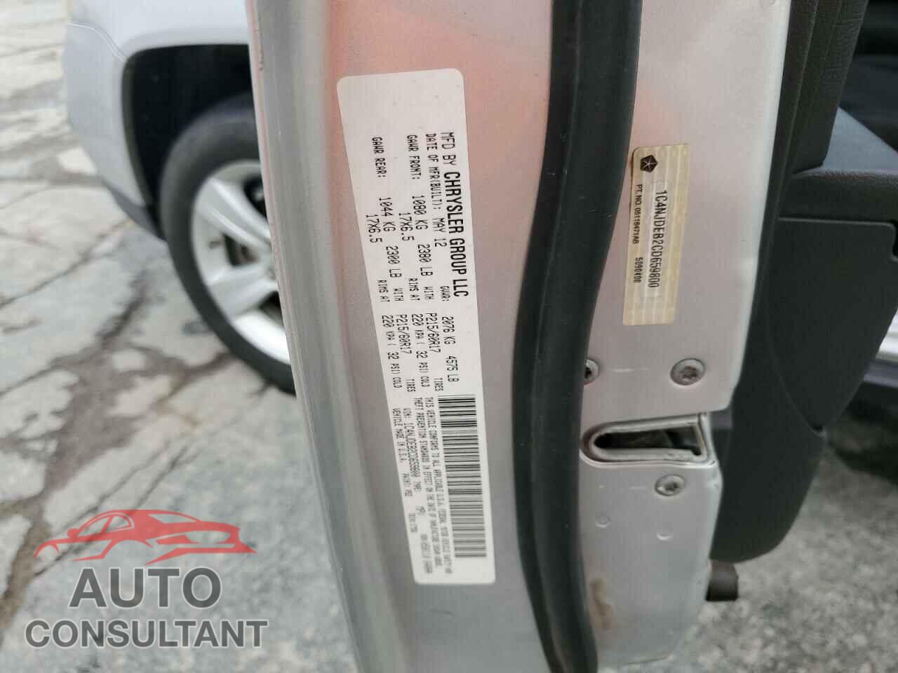 JEEP COMPASS 2012 - 1C4NJDEB2CD659800