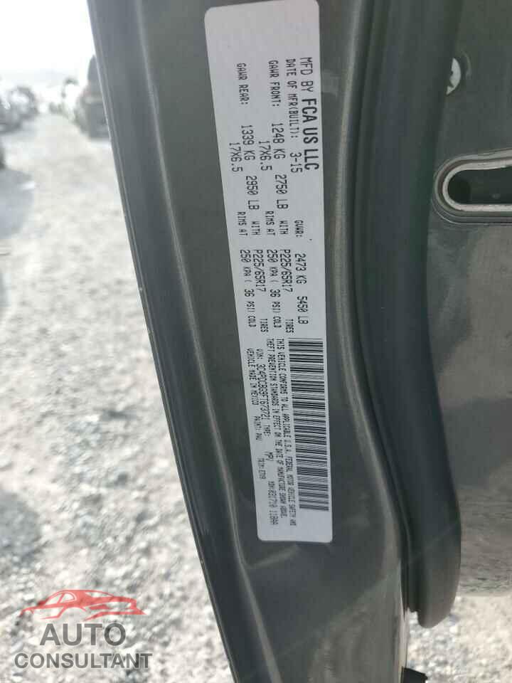 DODGE JOURNEY 2015 - 3C4PDCBG9FT673721