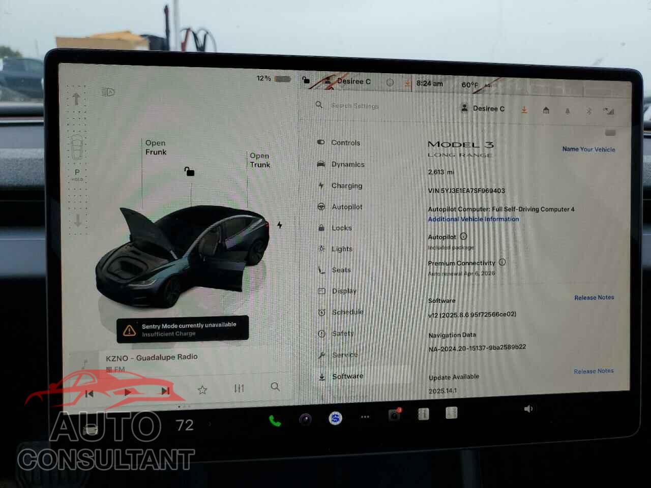 TESLA MODEL 3 2025 - 5YJ3E1EA7SF969403