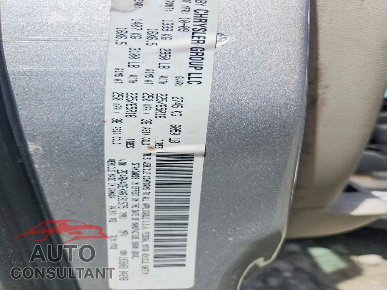 DODGE CARAVAN 2010 - 2D4RN4DEXAR181575