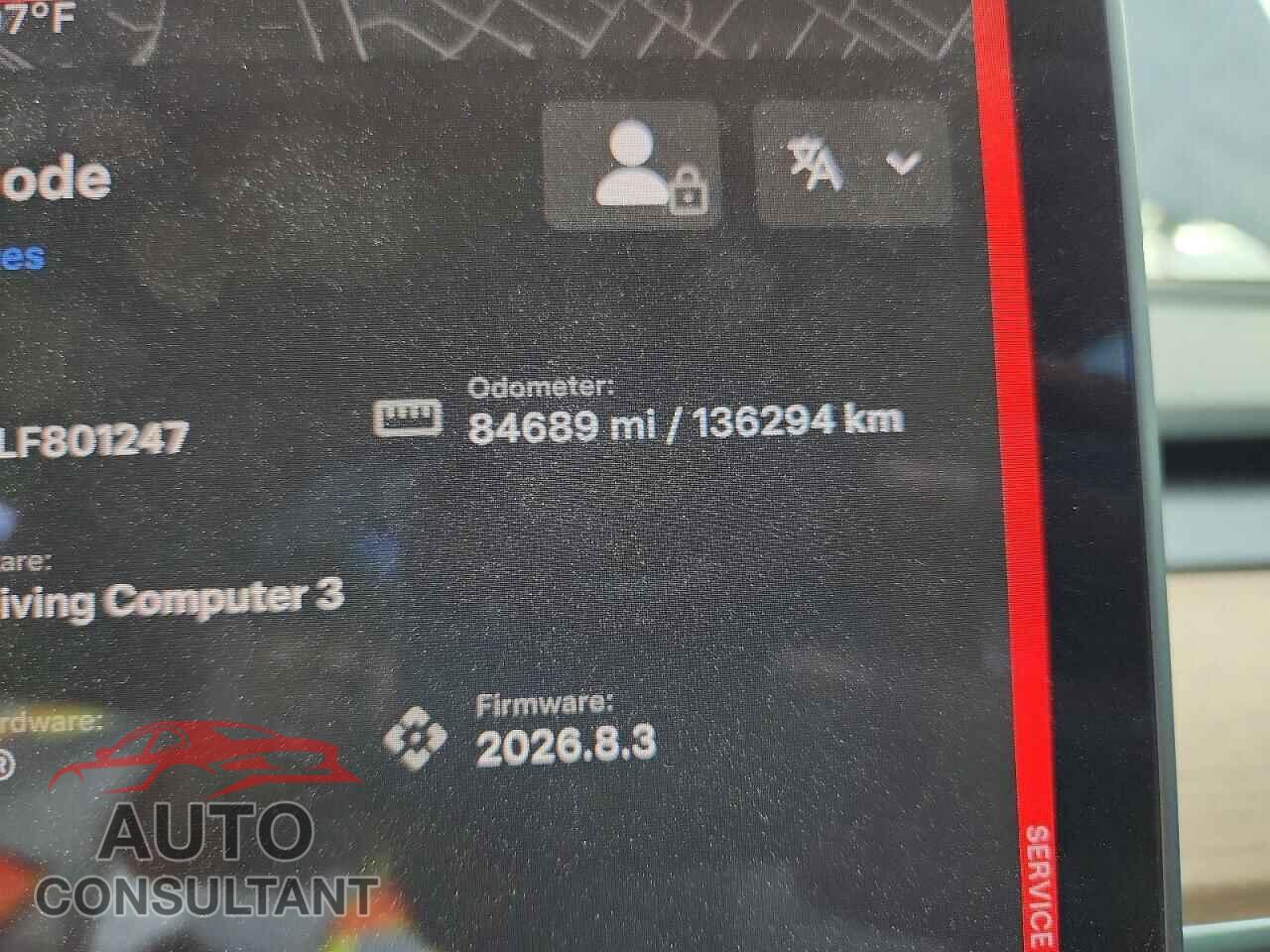 TESLA MODEL 3 2020 - 5YJ3E1EBXLF801247