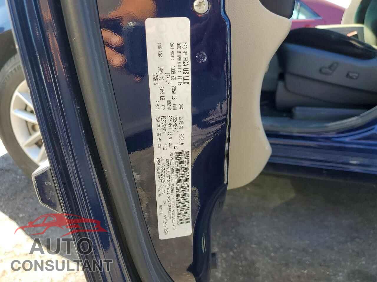 DODGE CARAVAN 2016 - 2C4RDGCG9GR225157