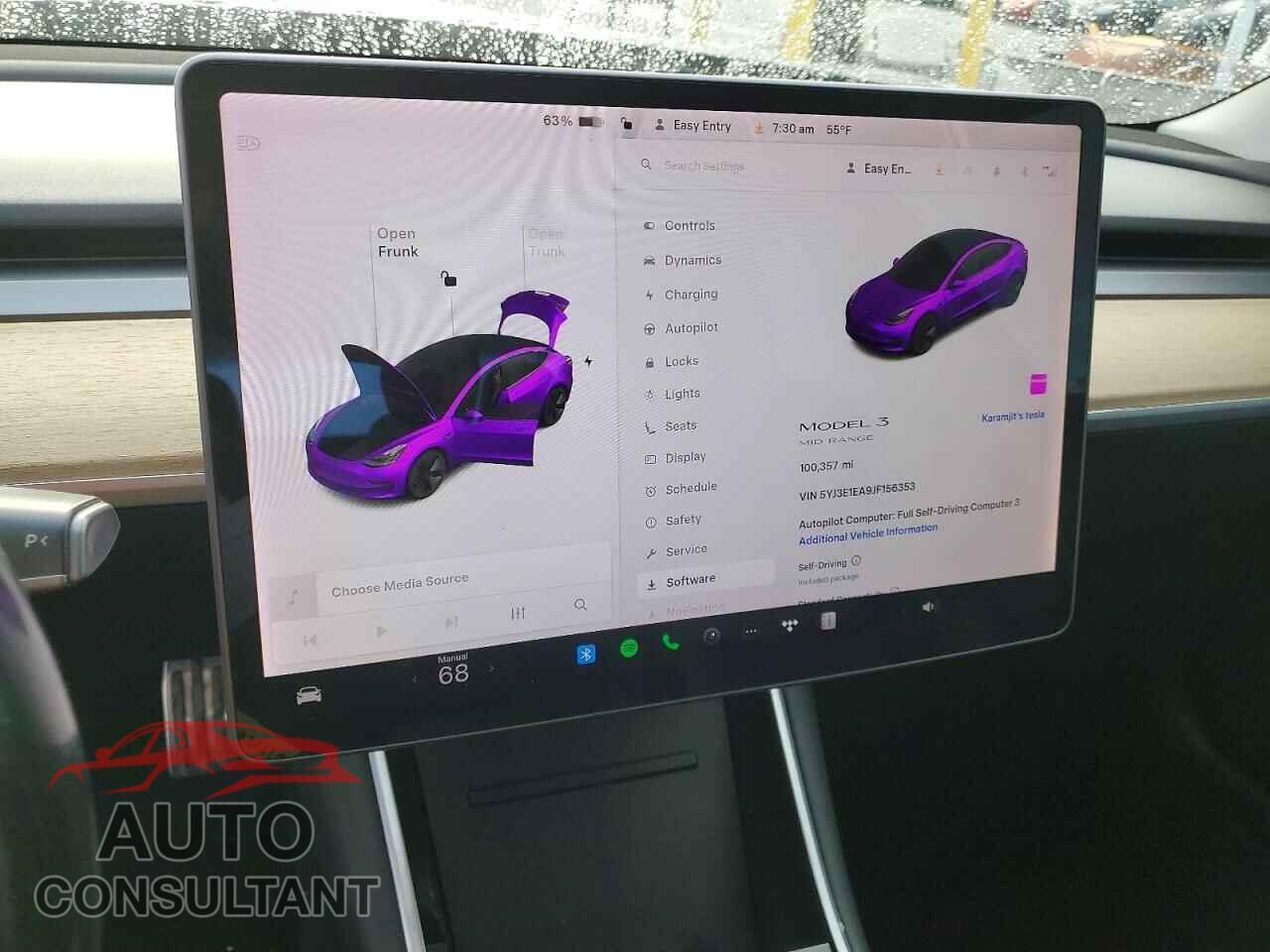 TESLA MODEL 3 2018 - 5YJ3E1EA9JF156353