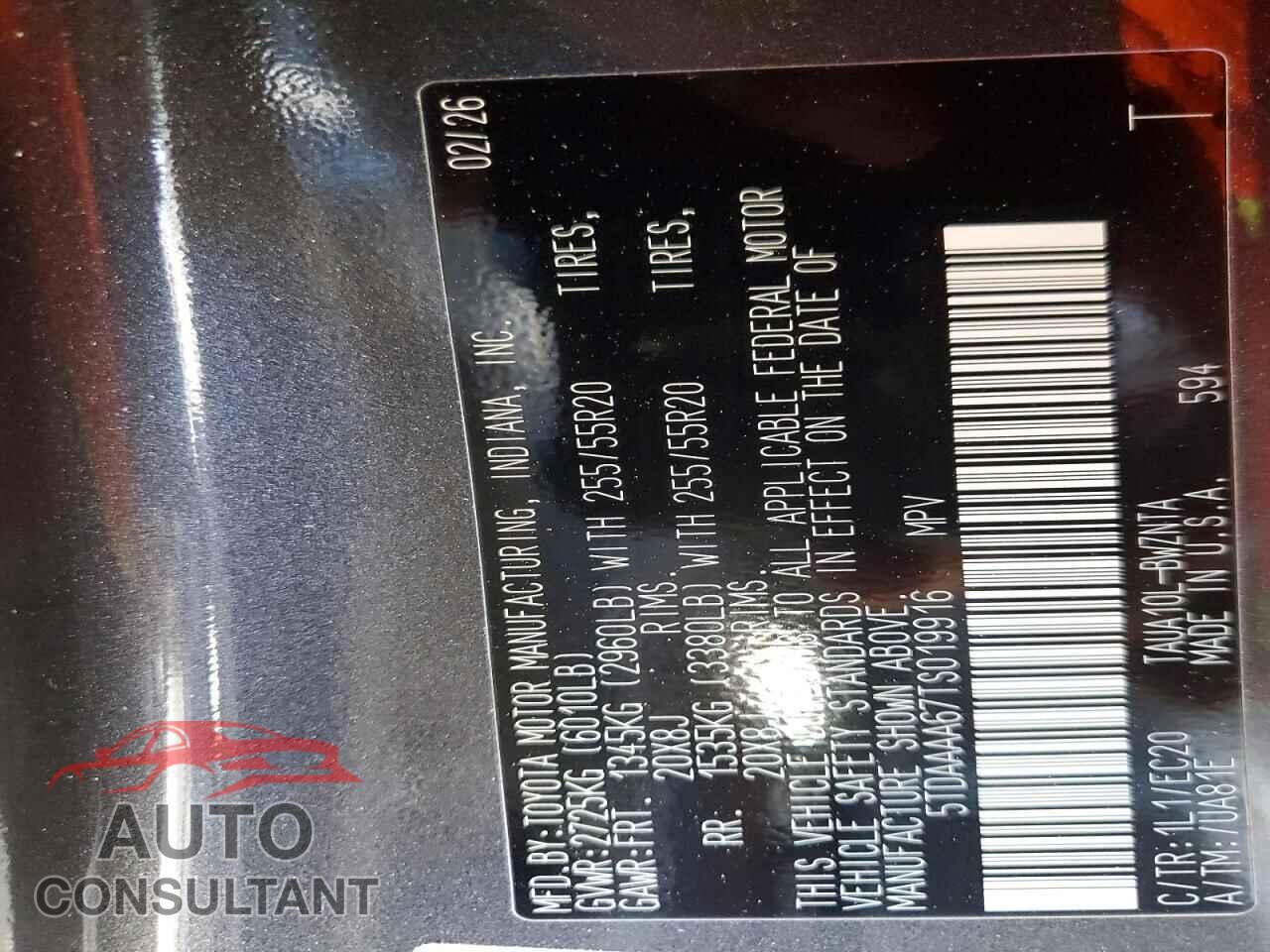 LEXUS UNKNOWN 2026 - 5TDAAAA67TS019916