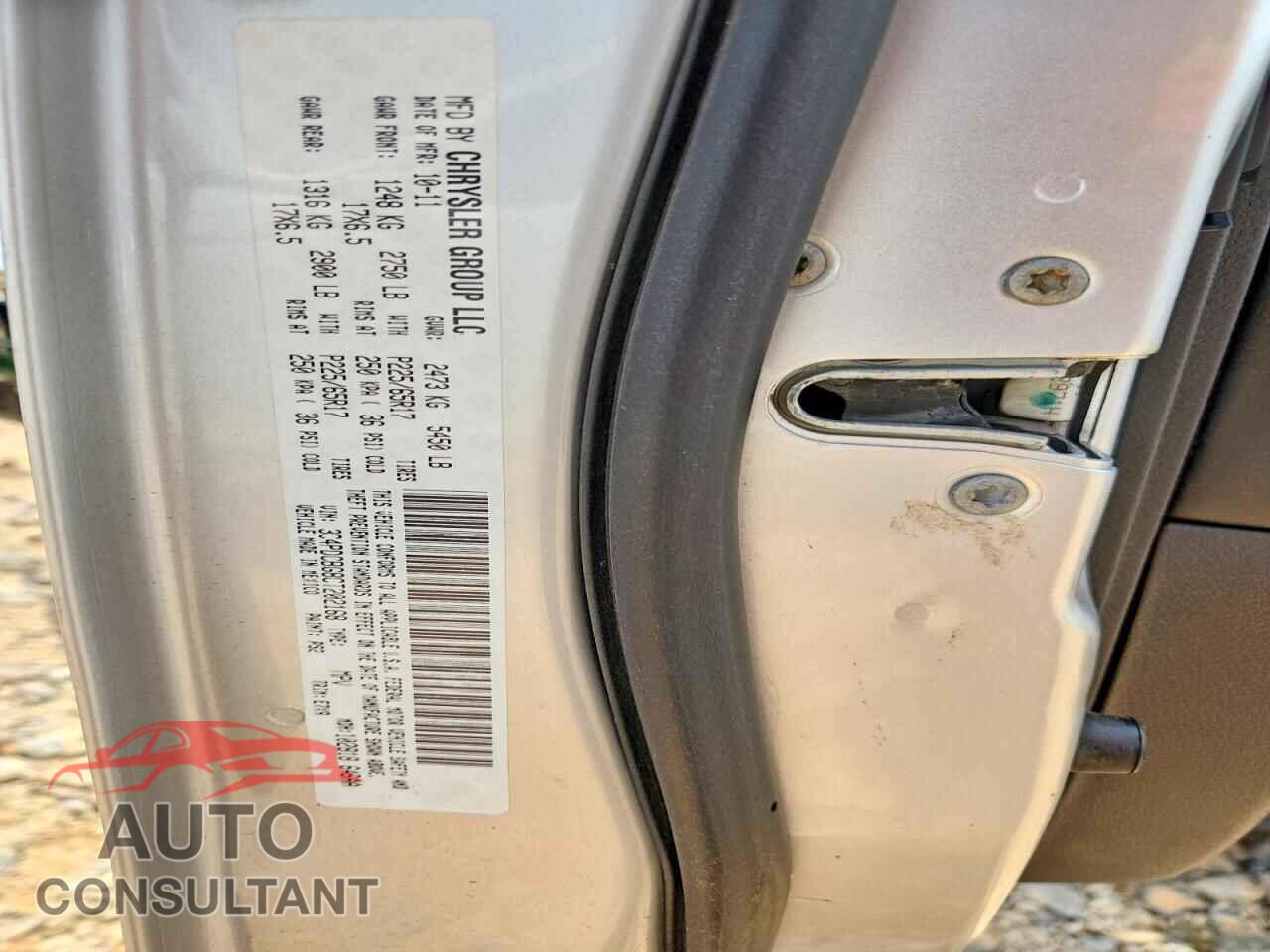 DODGE JOURNEY 2012 - 3C4PDCBG8CT202168