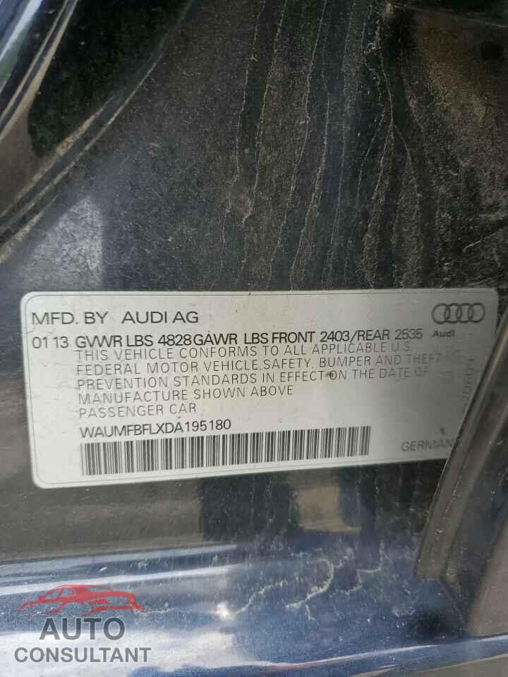 AUDI A4 2013 - WAUMFBFLXDA195180