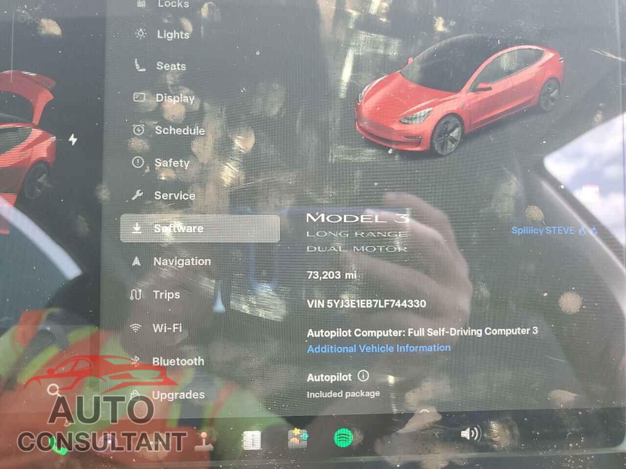 TESLA MODEL 3 2020 - 5YJ3E1EB7LF744330