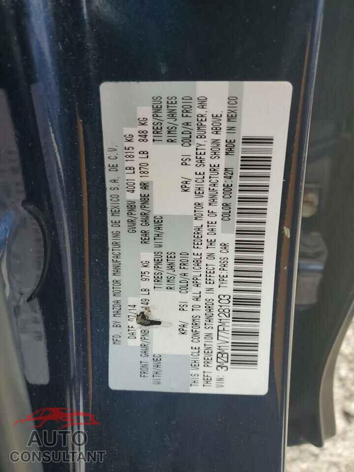 MAZDA 3 2015 - 3MZBM1V77FM128103