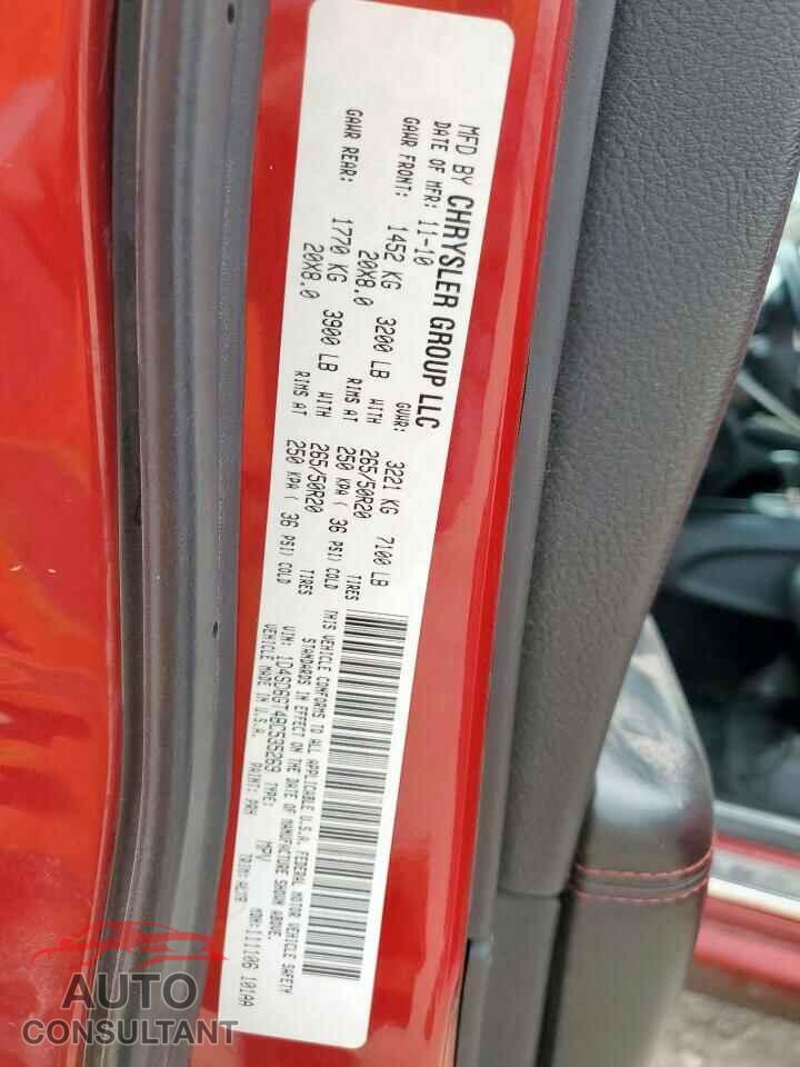 DODGE DURANGO 2011 - 1D4SD6GT4BC535269