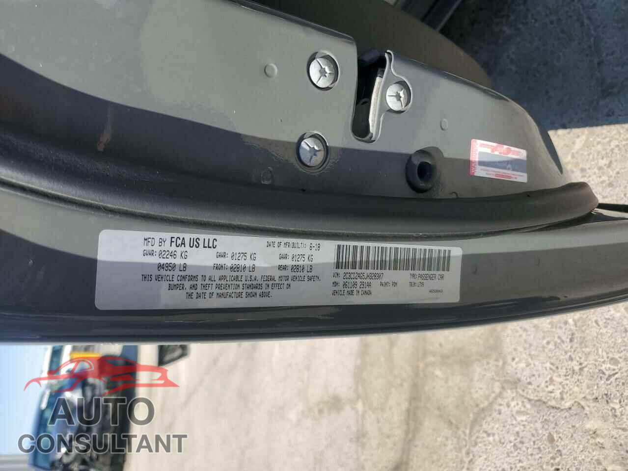 DODGE CHALLENGER 2018 - 2C3CDZAG5JH328307