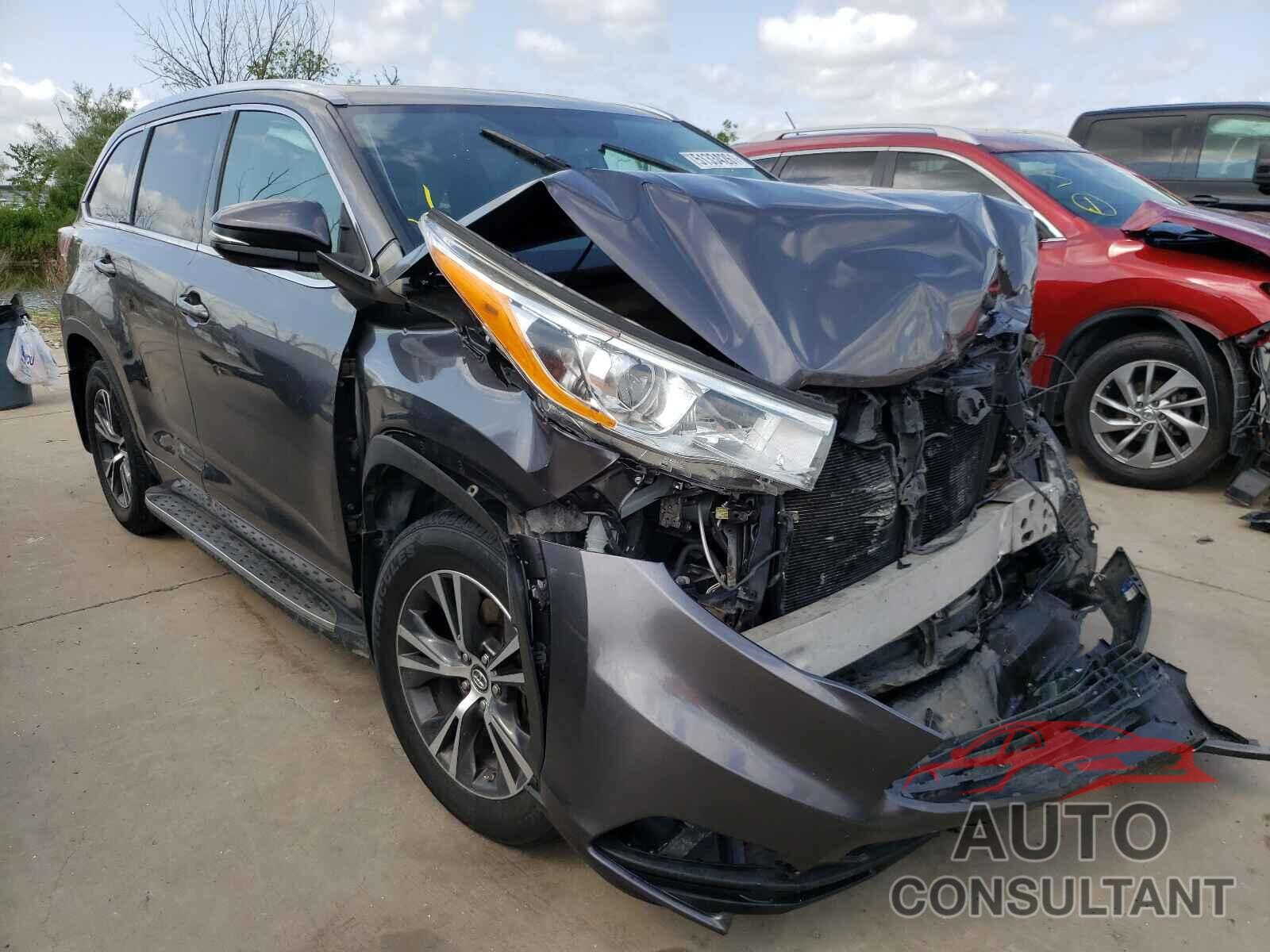 TOYOTA HIGHLANDER 2016 - 5TDKKRFH0GS152601