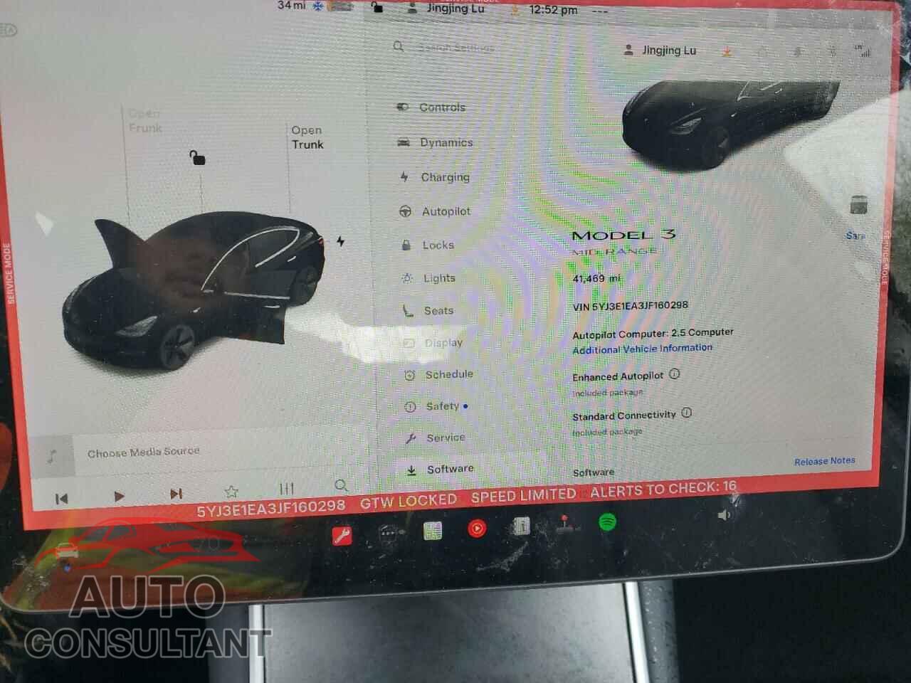 TESLA MODEL 3 2018 - 5YJ3E1EA3JF160298