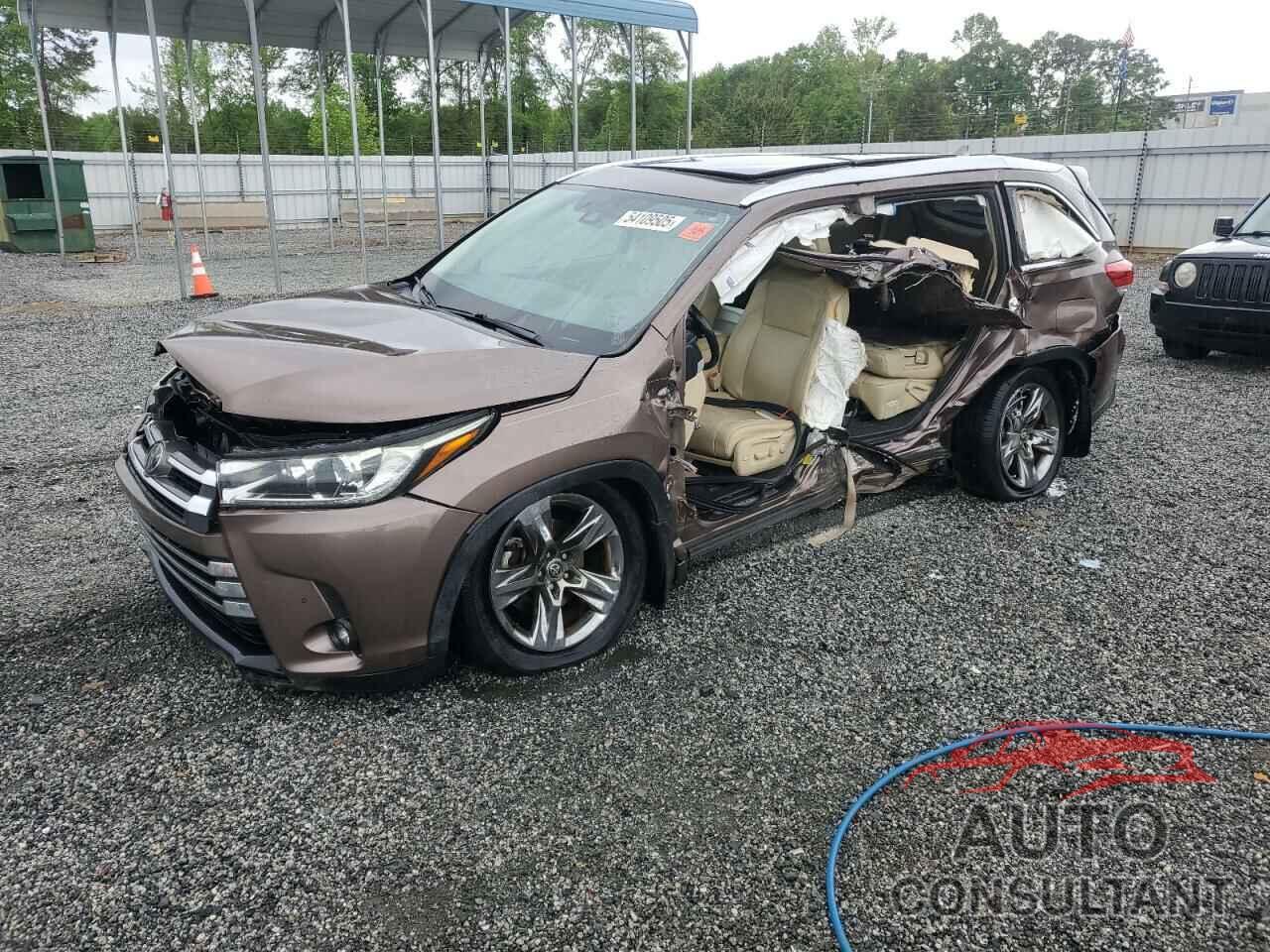 TOYOTA HIGHLANDER 2018 - 5TDDZRFH6JS832904