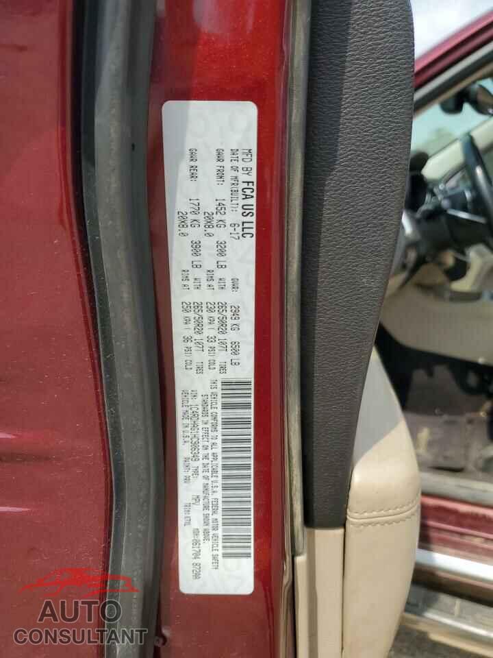 DODGE DURANGO 2017 - 1C4RDHAG1HC906349
