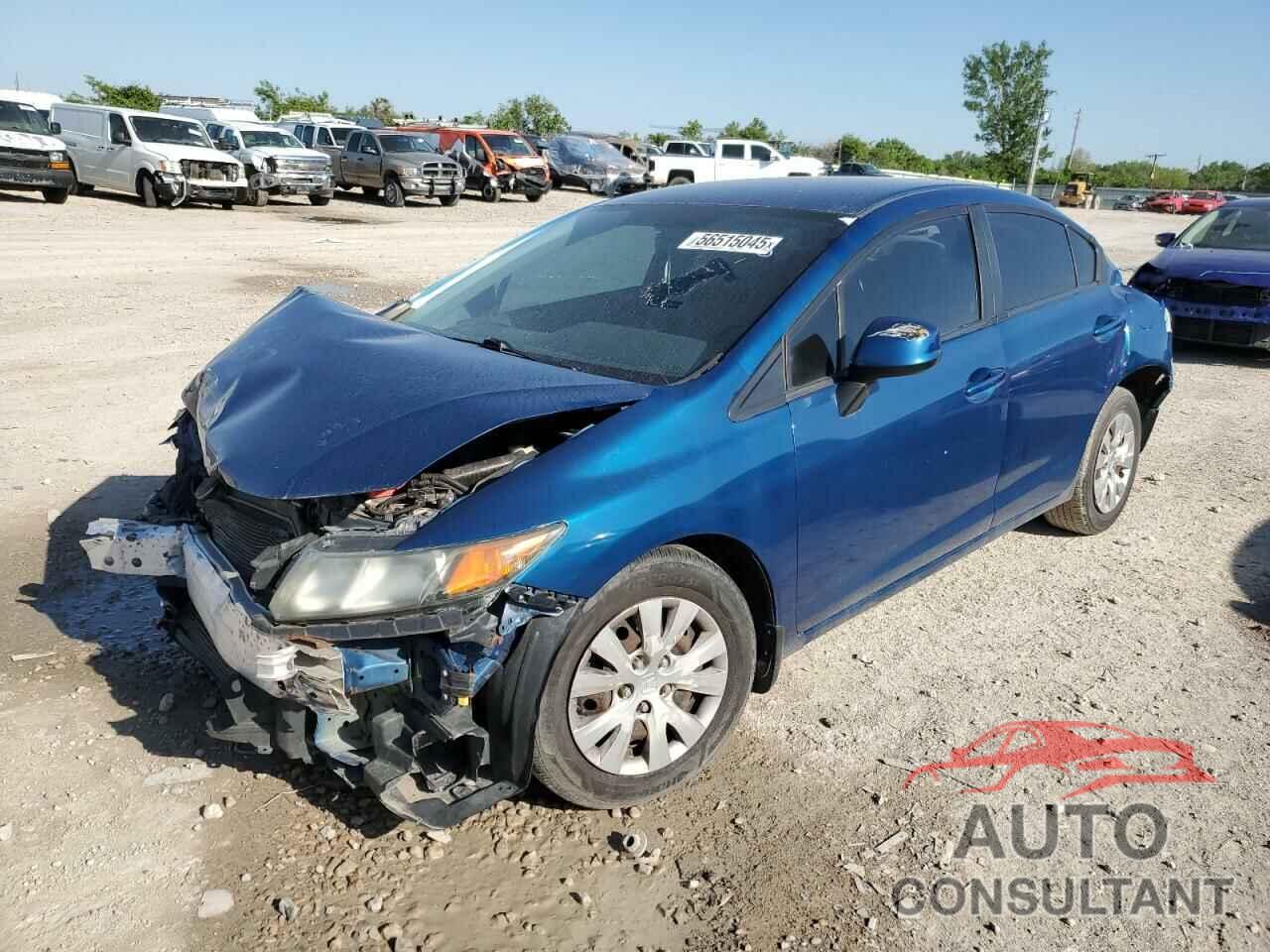 HONDA CIVIC 2012 - 2HGFB2F52CH581604