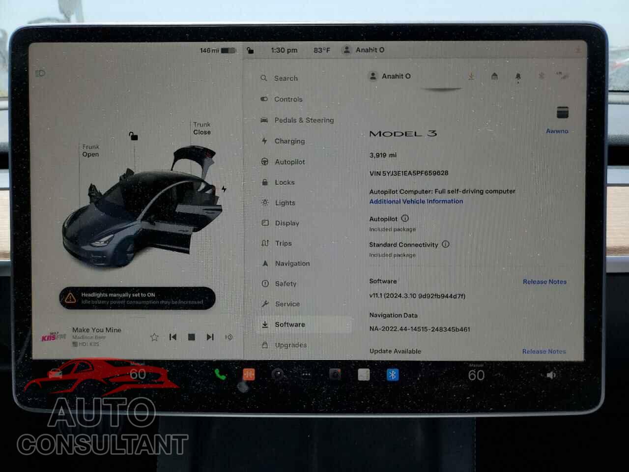 TESLA MODEL 3 2023 - 5YJ3E1EA5PF659628