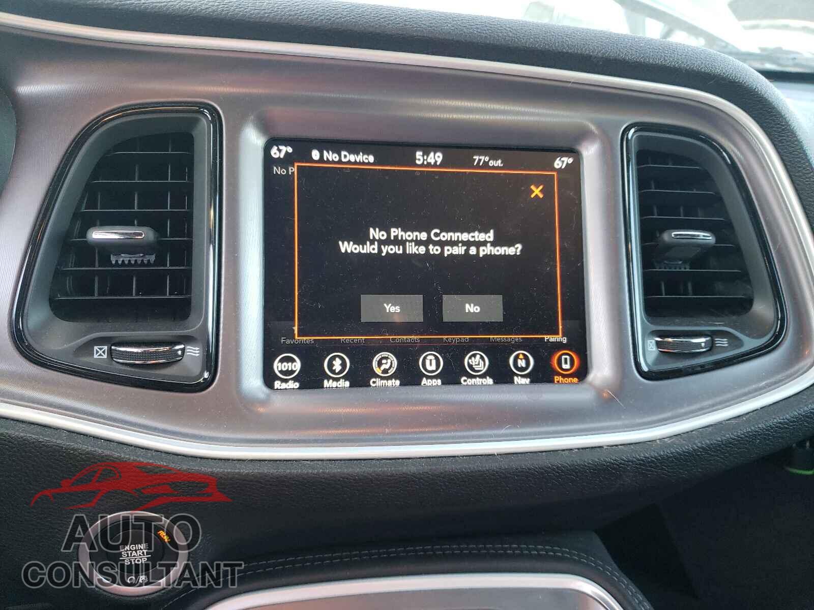 DODGE CHALLENGER 2019 - 2C3CDZKG8KH705406