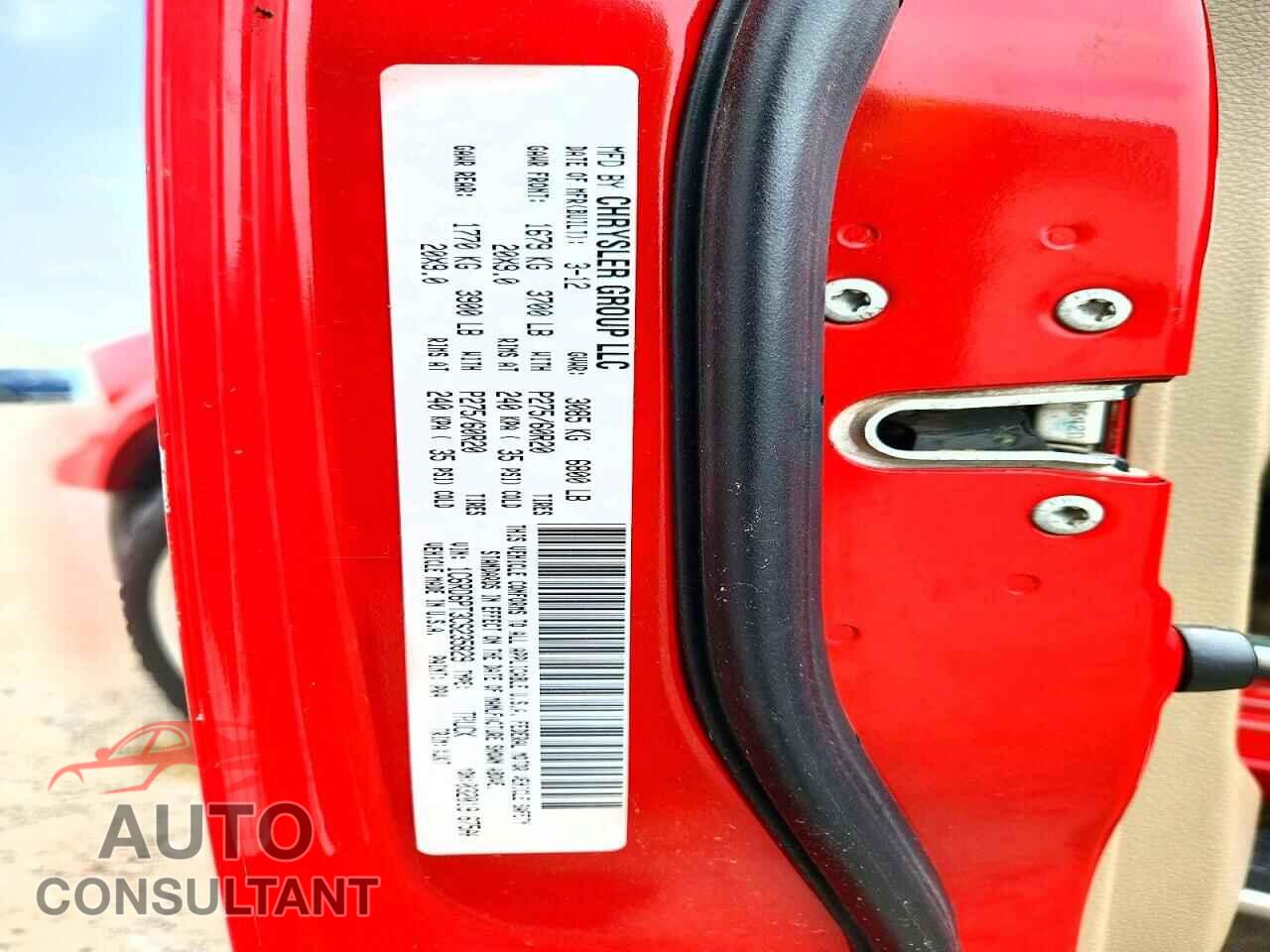 DODGE RAM 1500 2012 - 1C6RD6PT3CS235829