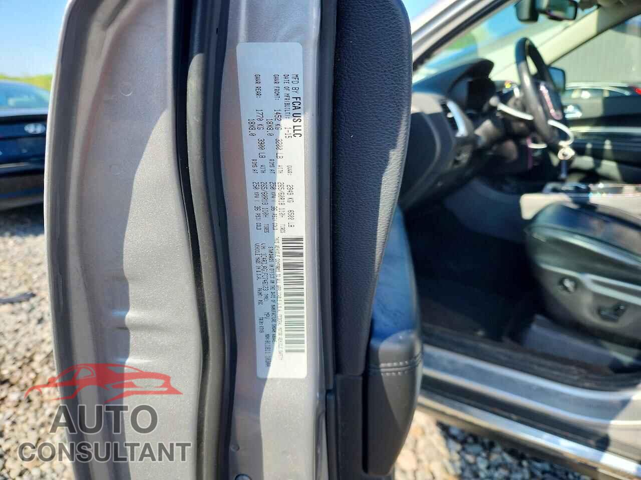 DODGE DURANGO 2015 - 1C4RDJAG1FC746123