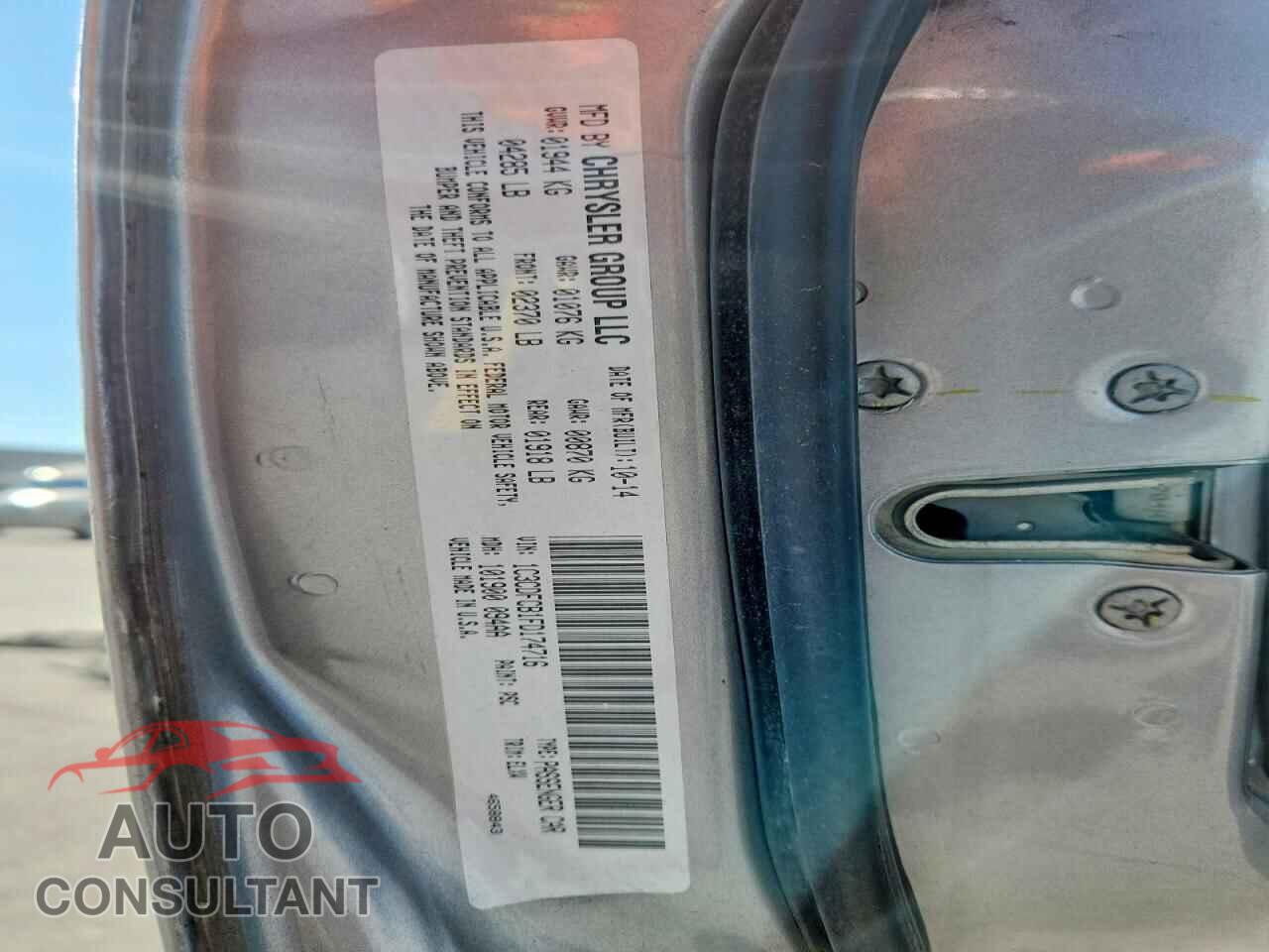 DODGE DART 2015 - 1C3CDFCB1FD174716