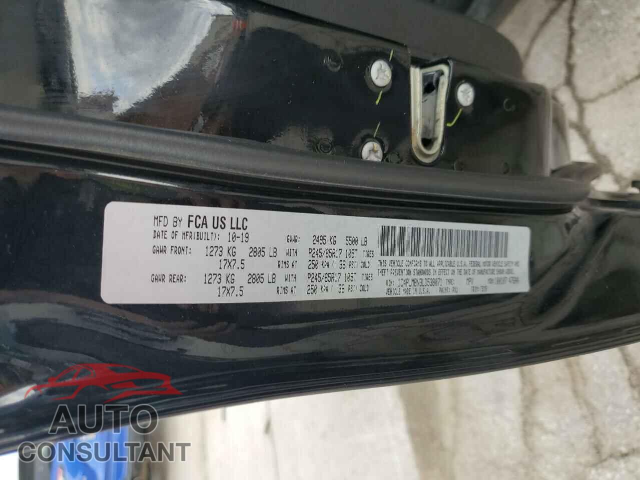JEEP CHEROKEE 2020 - 1C4PJMBN3LD538071
