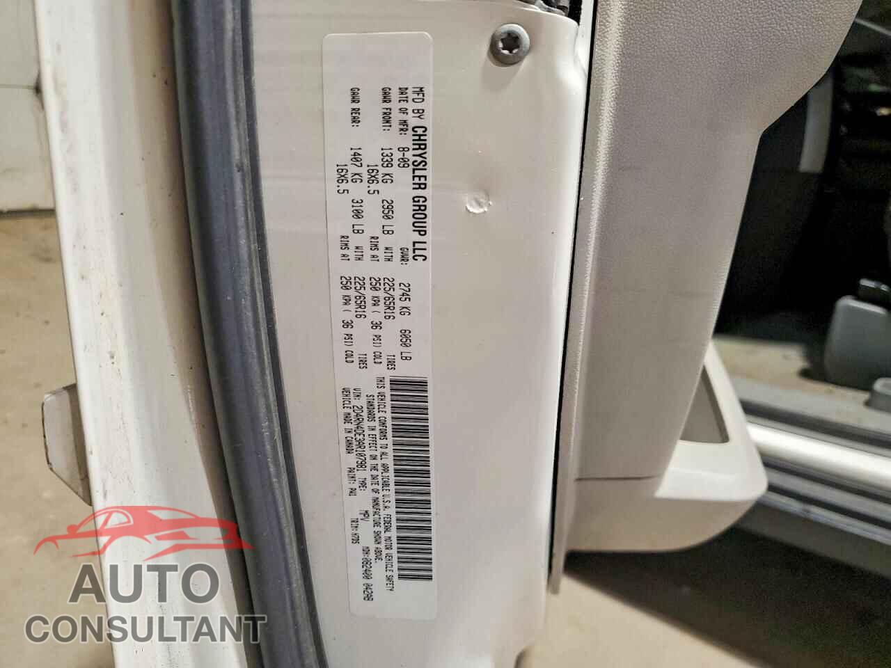 DODGE CARAVAN 2010 - 2D4RN4DE3AR107981