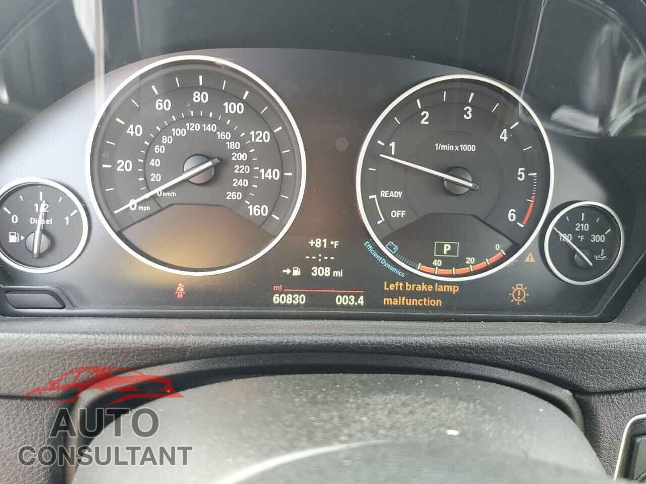 BMW 3 SERIES 2014 - WBA3D3C58EK155771