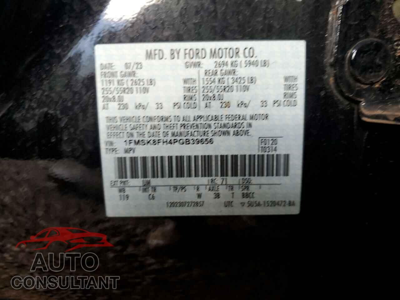 FORD EXPLORER 2023 - 1FMSK8FH4PGB39656
