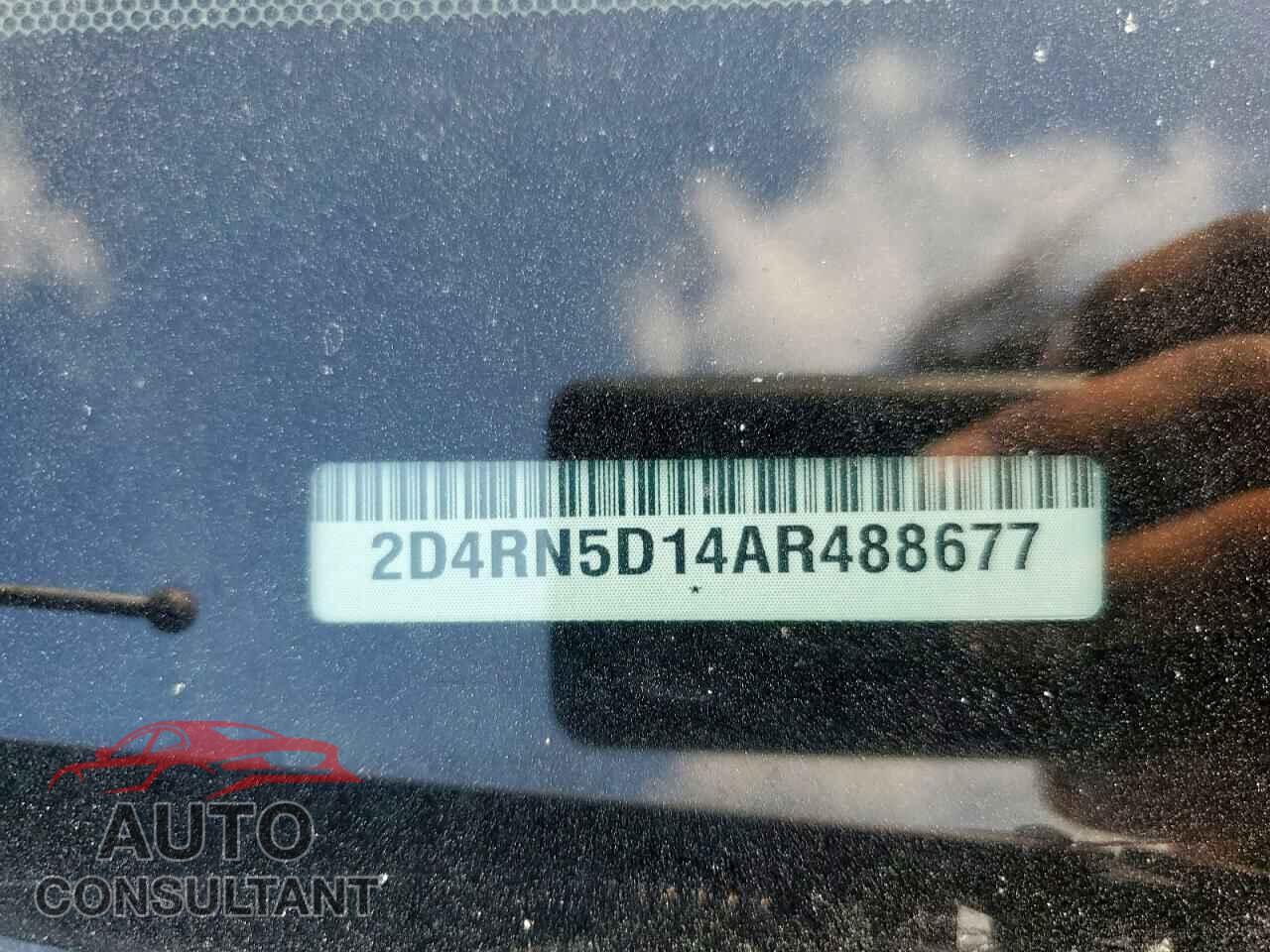 DODGE CARAVAN 2010 - 2D4RN5D14AR488677