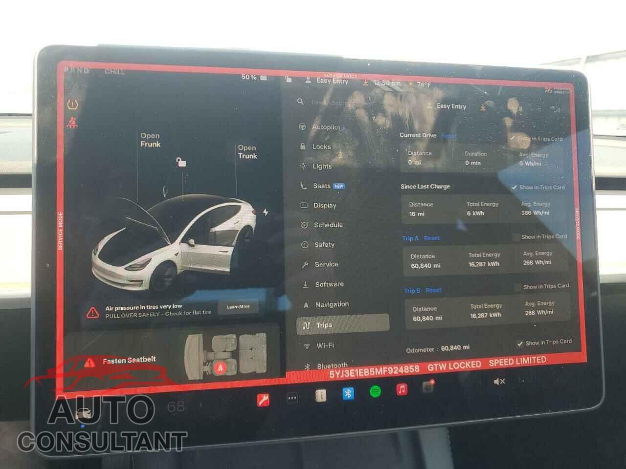 TESLA MODEL 3 2021 - 5YJ3E1EB5MF924858