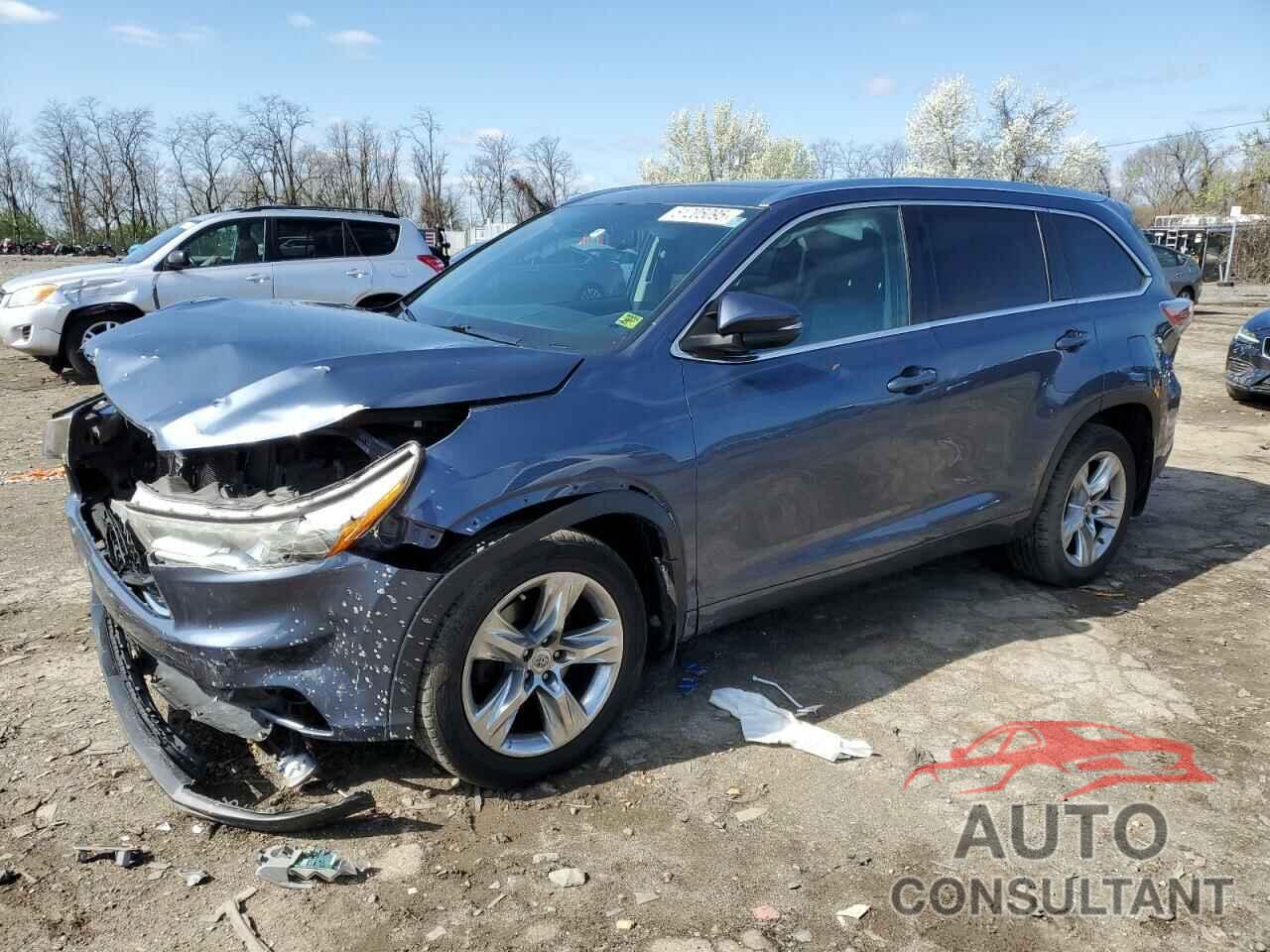 TOYOTA HIGHLANDER 2015 - 5TDDKRFH2FS196056