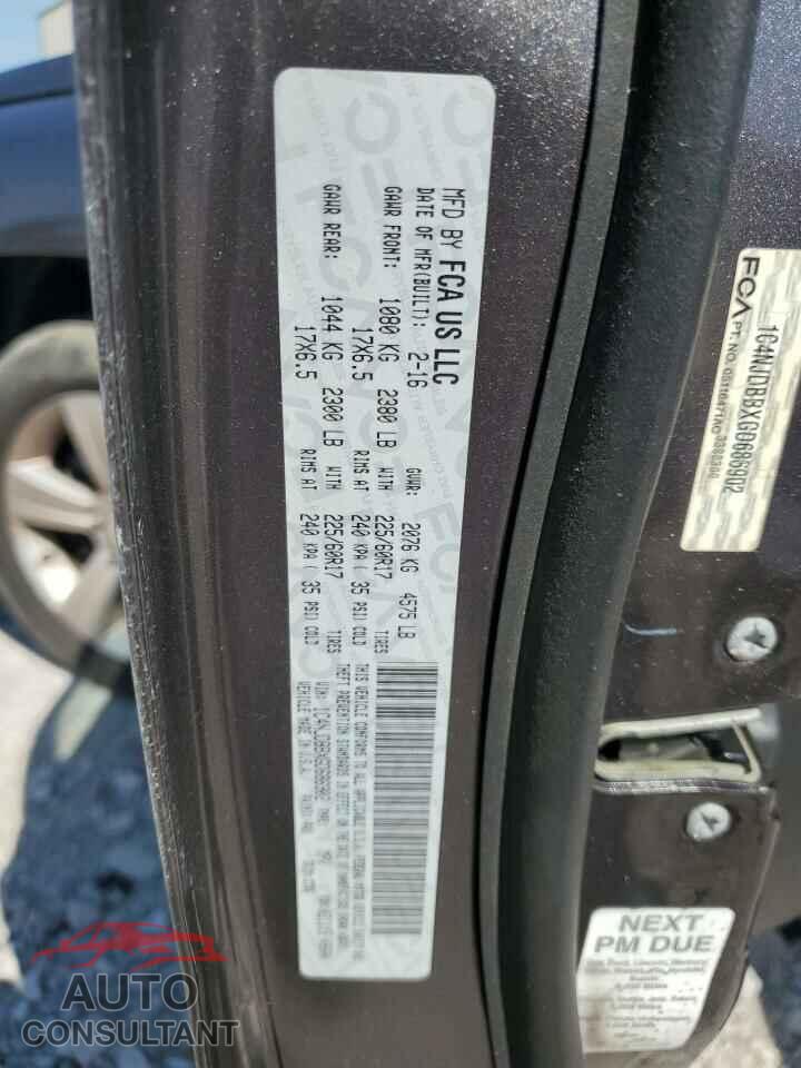 JEEP COMPASS 2016 - 1C4NJDBBXGD686902