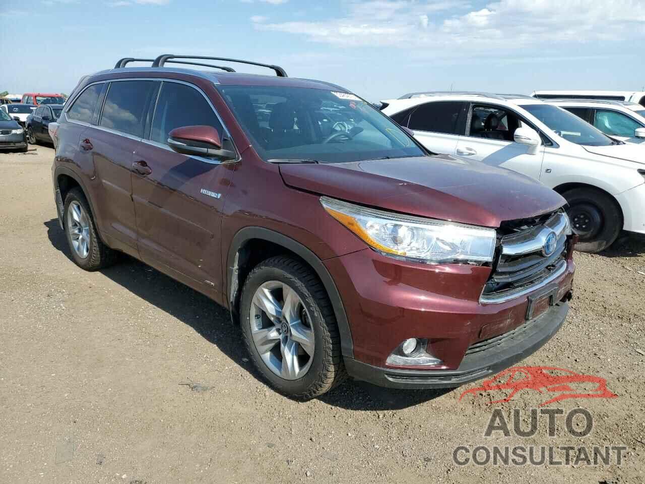 TOYOTA HIGHLANDER 2016 - 5TDDCRFH4GS019653