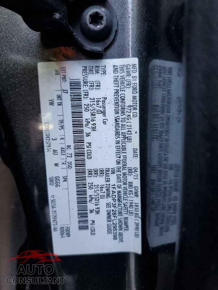 FORD FOCUS 2015 - 1FADP3F28FL295398