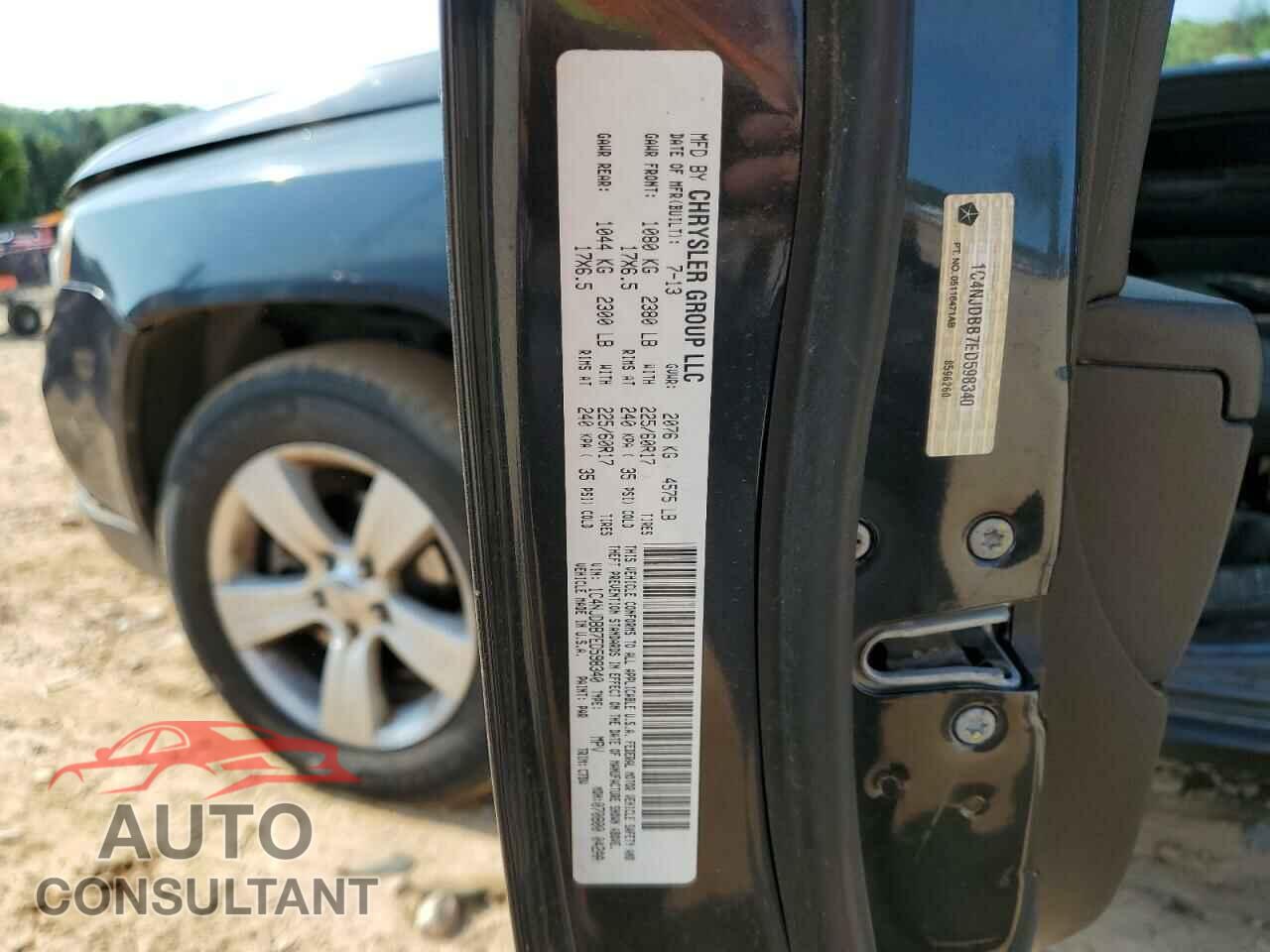 JEEP COMPASS 2014 - 1C4NJDBB7ED598340