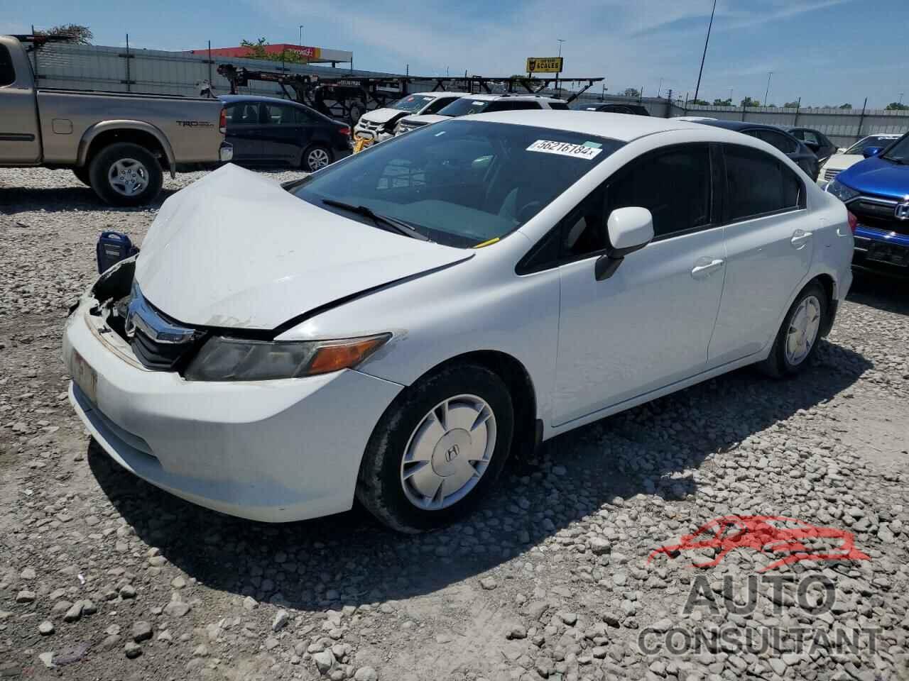 HONDA CIVIC 2012 - 2HGFB2F62CH521606