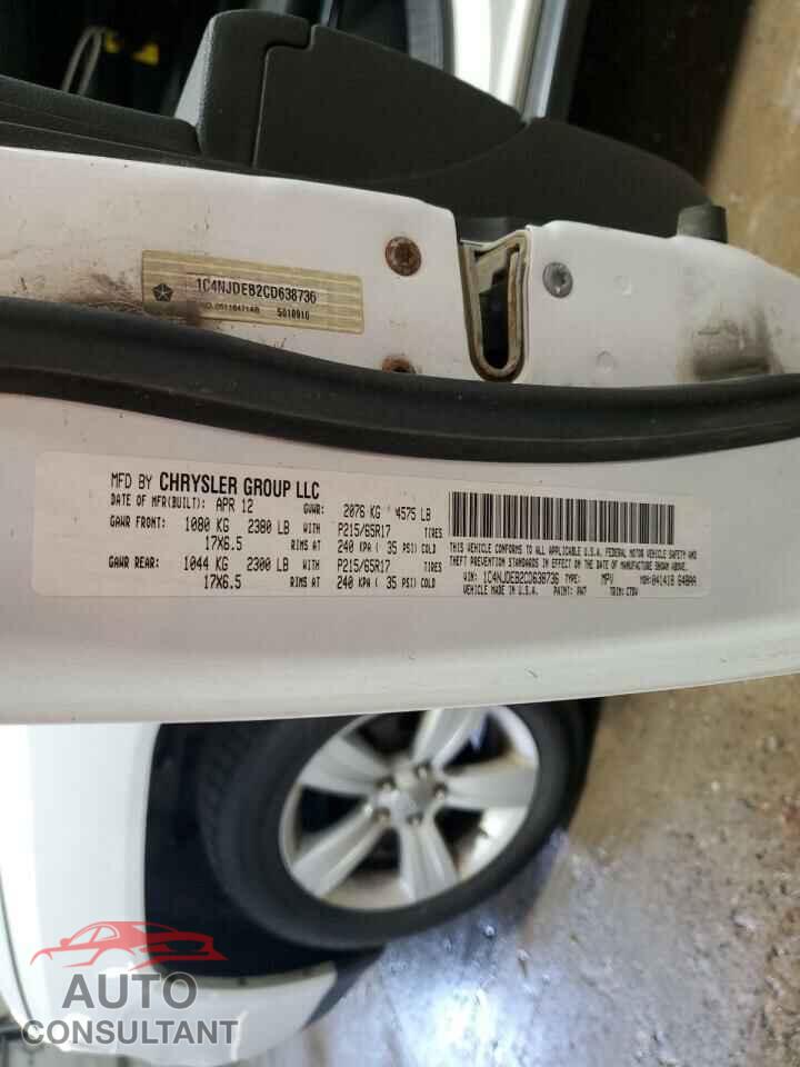 JEEP COMPASS 2012 - 1C4NJDEB2CD638736