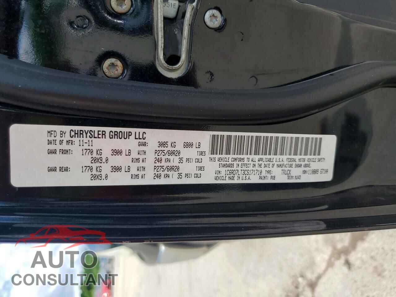 DODGE RAM 1500 2012 - 1C6RD7LT3CS171710